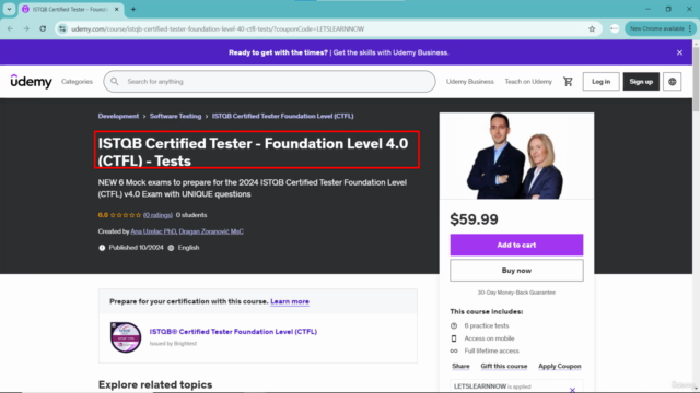 ISTQB Certified Tester - Foundation Level 4.0 (CTFL) - Tests – Screenshot 1