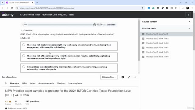 ISTQB Certified Tester - Foundation Level 4.0 (CTFL) - Tests – Screenshot 3