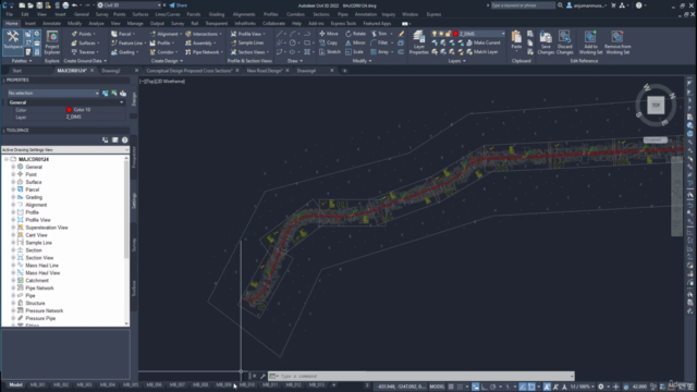 AutoCAD Civil 3D 6km Complete Road & Junction Design Project – Screenshot 2