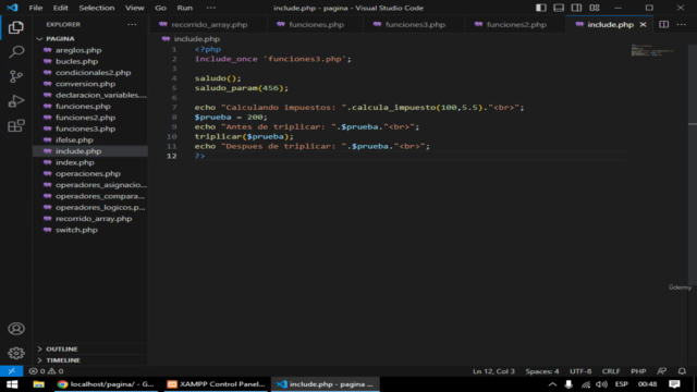 fundamentos de programación con PHP 8 – Screenshot 2