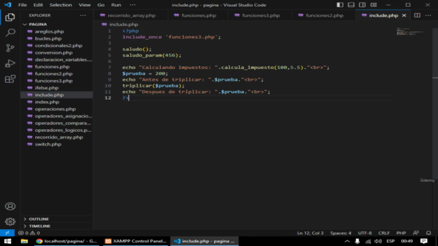 fundamentos de programación con PHP 8 – Screenshot 4