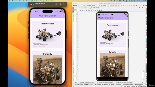 Google Flutter Dart: build app for Android and iOS – Screenshot 2