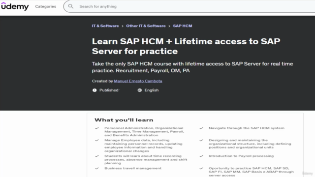 Learn SAP HCM + Lifetime access to SAP Server for practice – Screenshot 3