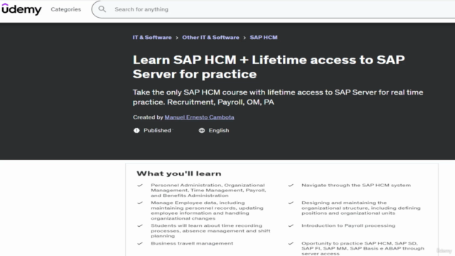Learn SAP HCM + Lifetime access to SAP Server for practice – Screenshot 4