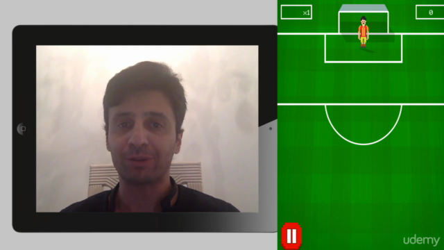 Make a Soccer game for iPhones and publish it. Code included – Screenshot 1
