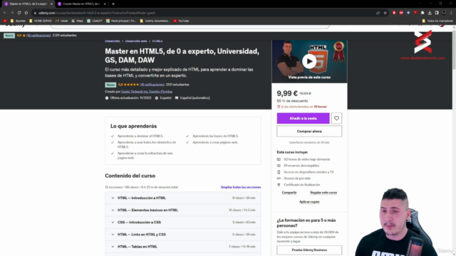 Máster en HTML5, de 0 a experto, Universidad, GS, DAM, DAW – Screenshot 1