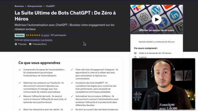 La Suite Ultime de Bots ChatGPT : De Zéro à Héros – Screenshot 1