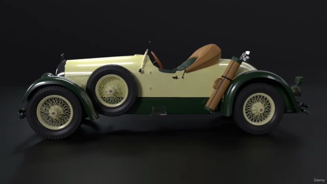 Create a Classic Speedster with Blender – Screenshot 4