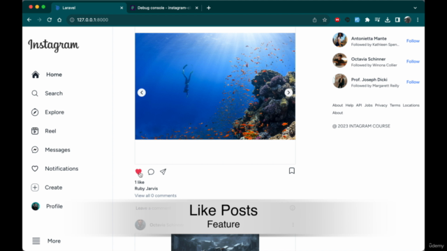 Mastering Laravel: Build Instagram Clone with Livewire – Screenshot 1