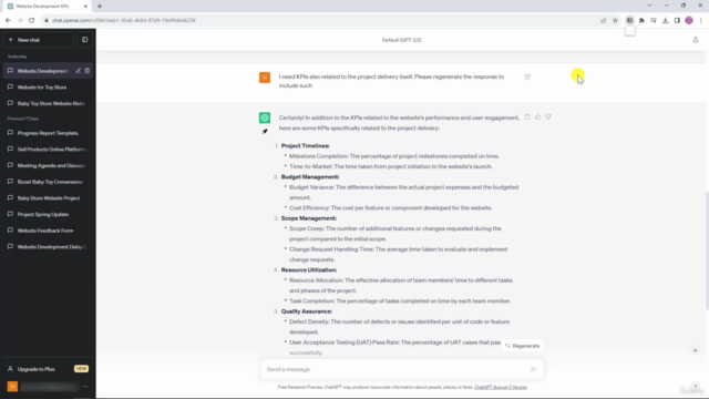 Project Management with ChatGPT – Screenshot 3