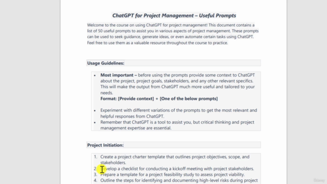 Project Management with ChatGPT – Screenshot 4
