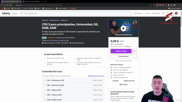 CSS 3 para principiantes, Universidad, GS, DAM, DAW – Screenshot 1