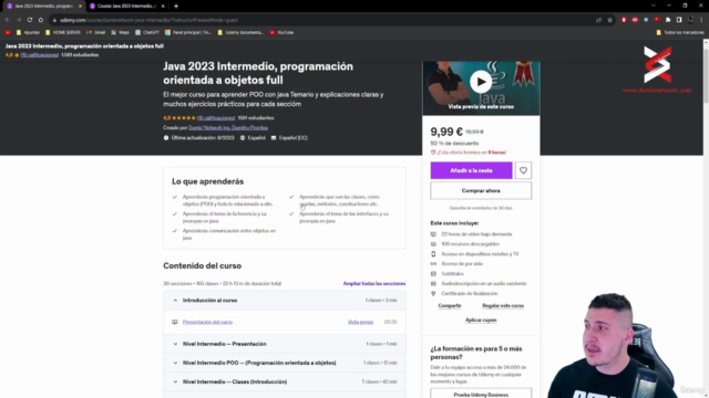 Java Intermedio, programación orientada a objetos full – Screenshot 1