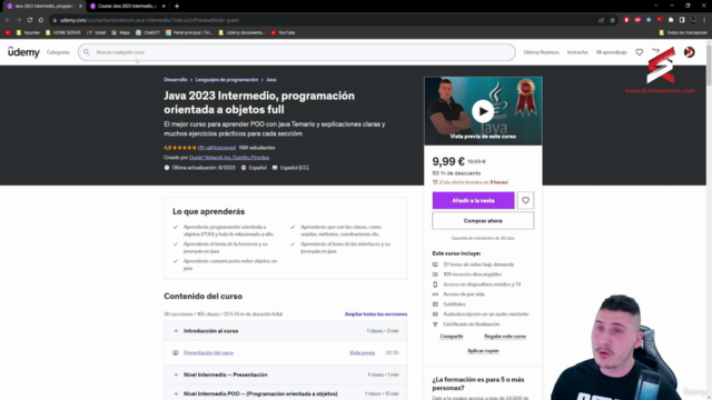 Java Intermedio, programación orientada a objetos full – Screenshot 2