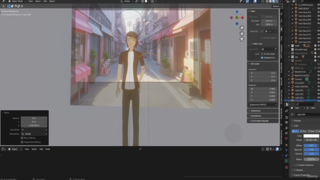 Creating an anime character in blender – Screenshot 1