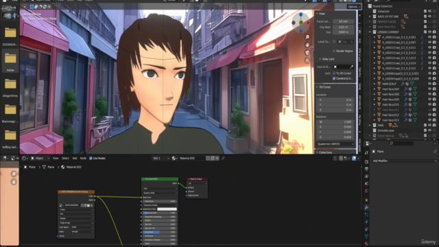 Creating an anime character in blender – Screenshot 4