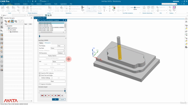 SIEMENS Solid Edge CAM PRO - 3 Eksen Operasyonları – Screenshot 4