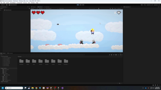 Unity Development - Create Your First Platformer Game! – Screenshot 1