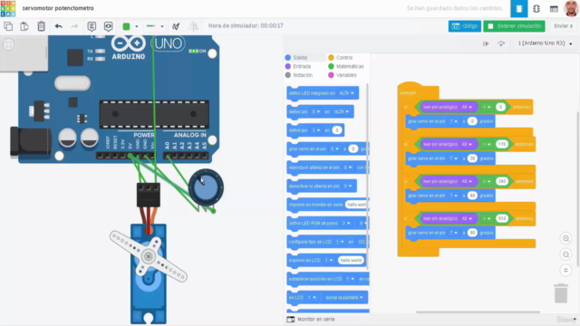 Robótica Educativa - Arduino para novatos Tinkercad Circuits – Screenshot 3