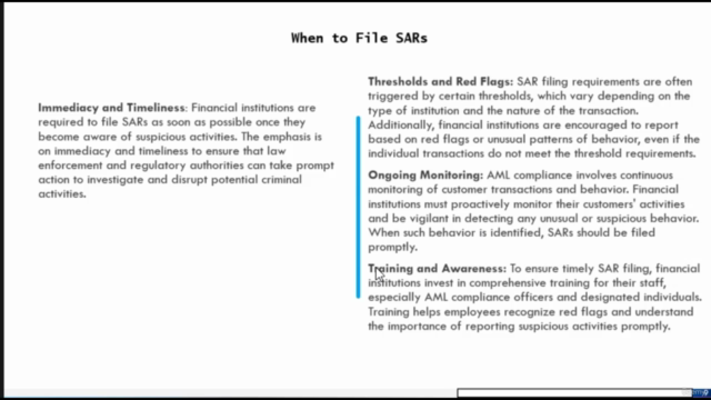 Mastering Suspicious Activity Reports (SARs) – Screenshot 4
