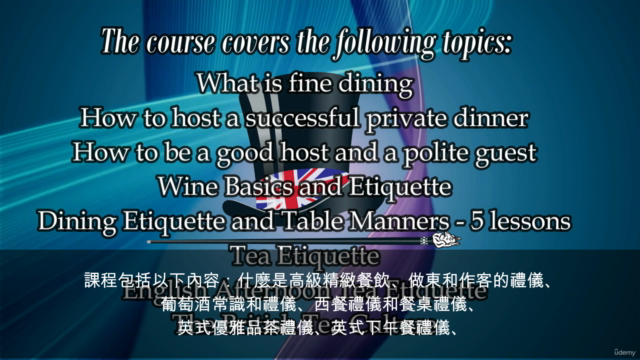 精緻英式西餐禮儀 Fine Dining Etiquette – Screenshot 4