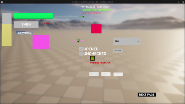 Unreal Engine 5 - Tworzenie Menu oraz Systemów UI od Podstaw – Screenshot 2