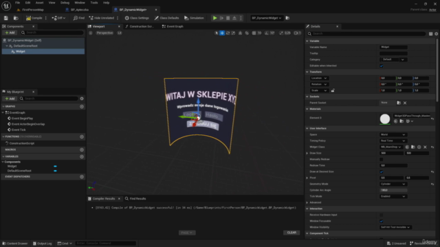 Unreal Engine 5 - Tworzenie Menu oraz Systemów UI od Podstaw – Screenshot 4