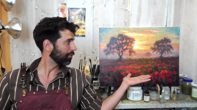 Impressionism: Paint this Poppy Field in Oil or Acrylic – Screenshot 1