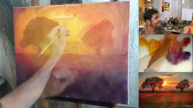 Impressionism: Paint this Poppy Field in Oil or Acrylic – Screenshot 2