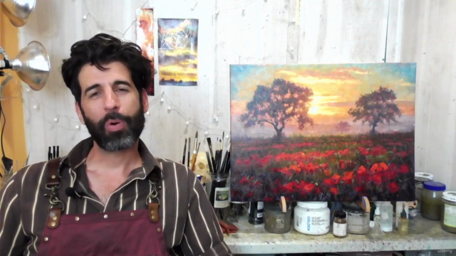 Impressionism: Paint this Poppy Field in Oil or Acrylic – Screenshot 4