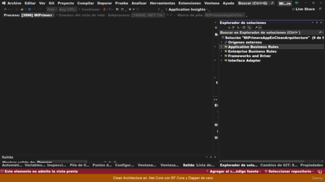Clean Architecture en .Net Core con EF Core y Dapper de cero – Screenshot 1