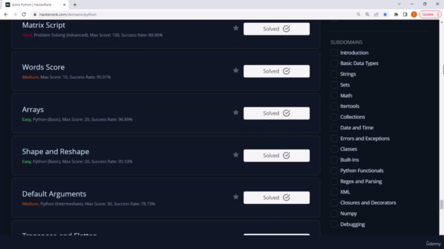 Python Programming with HackerRank: From Zero to Hero – Screenshot 4