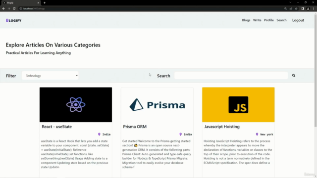 Next.JS 13 Advance SaaS Project: Build Blog Posting Platform – Screenshot 1