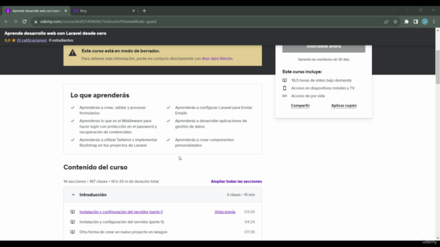 Aprende desarrollo web con Laravel desde cero – Screenshot 1