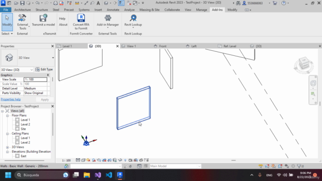 Revit 2023 Family Insertion by Face API C# Addin Creation – Screenshot 2