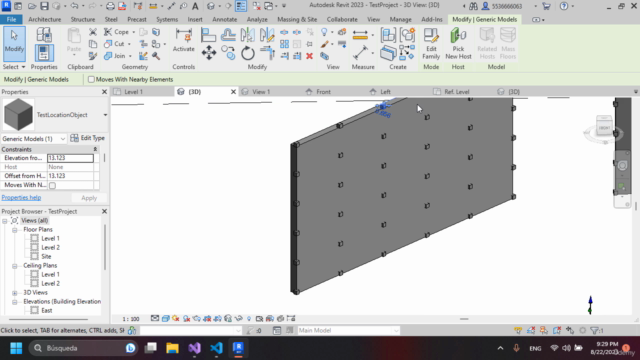 Revit 2023 Family Insertion by Face API C# Addin Creation – Screenshot 4