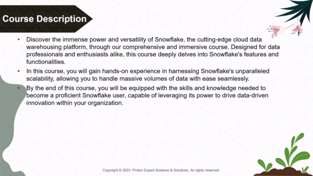 Master Snowflake with Hands On (Sep 2023) – Screenshot 2