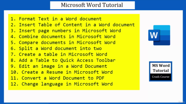 Microsoft Word Tutorial – Screenshot 4