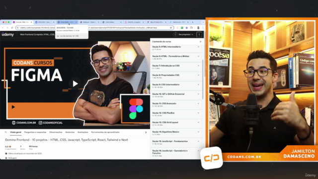 Web Frontend Completo: HTML, CSS, JS, TS, React e Next 2025 – Screenshot 1