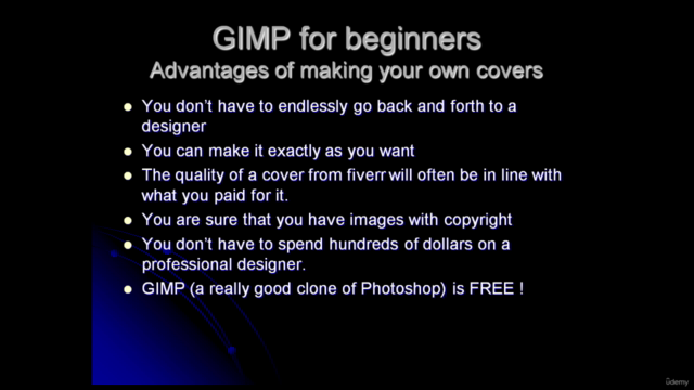 GIMP for Beginners. Make Your Own Professional Book Covers. – Screenshot 4