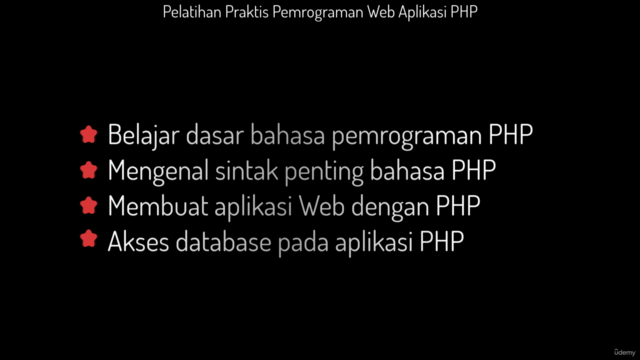 Pelatihan Praktis Pemrograman Web Aplikasi PHP – Screenshot 2