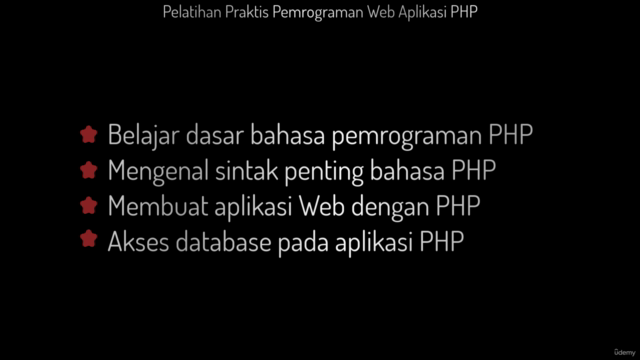 Pelatihan Praktis Pemrograman Web Aplikasi PHP – Screenshot 3