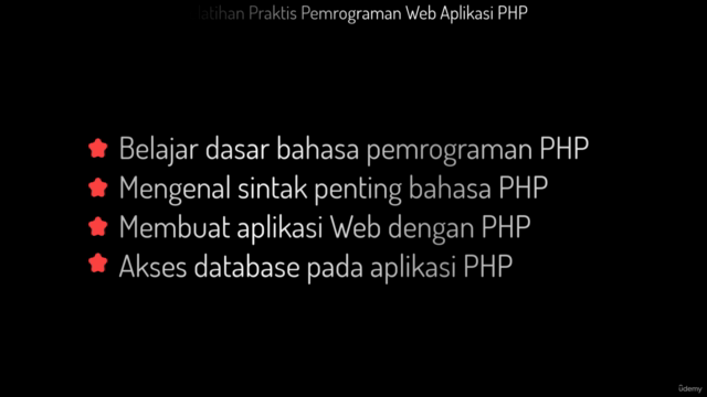 Pelatihan Praktis Pemrograman Web Aplikasi PHP – Screenshot 4