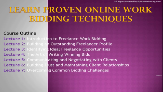Learn Proven Online Work Bidding Techniques – Screenshot 3