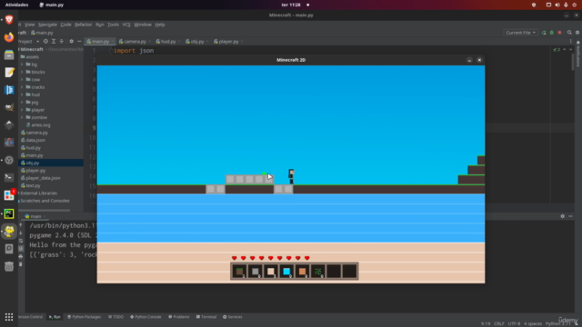 Python - Desenvolva um minecraft 2D – Screenshot 1