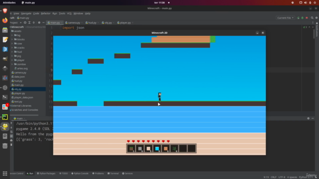 Python - Desenvolva um minecraft 2D – Screenshot 4