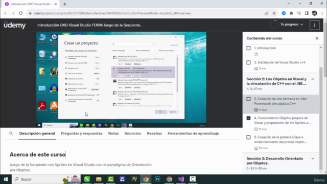 Introducción OXO Visual Studio FORM Juego de la Serpiente. – Screenshot 4