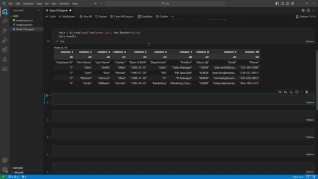 Data Analysis with Polars in Python – Screenshot 2