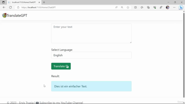 Build a Simple Google Translate Clone with GPT-4 & ASP.NET – Screenshot 4