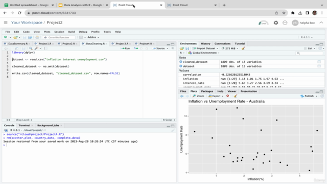 Macroeconomic Analysis: Investigating Inflation Trend with R – Screenshot 2